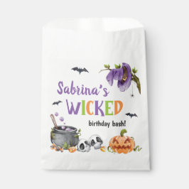 Kwaadaardige Heks Kat Halloween Verjaardagsfeestje Bedankzakje