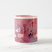 kwaadaardige katten tweekleurige koffiemok (Center)