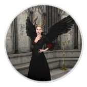 Kwaadaardige Koningin Keramische Knop (Voorkant)