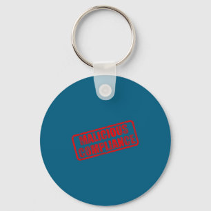 Kwaadaardige naleving sleutelhanger