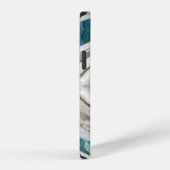 Kwaadaardige Oog Minerale texturen en goud iPhone Hoesje (Rechterkant)