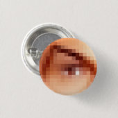 Kwaadaardige Oog? Ronde Button 3,2 Cm (Voorkant /achterkant)
