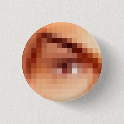 Kwaadaardige Oog? Ronde Button 3,2 Cm (Voorkant)