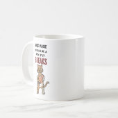 Kwaadaardige oogkat, ondeugende kat. Grappige kat Koffiemok (Voorkant links)