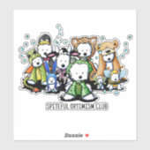 Kwaadaardige Optimisme Club Decal Sticker (Vel)