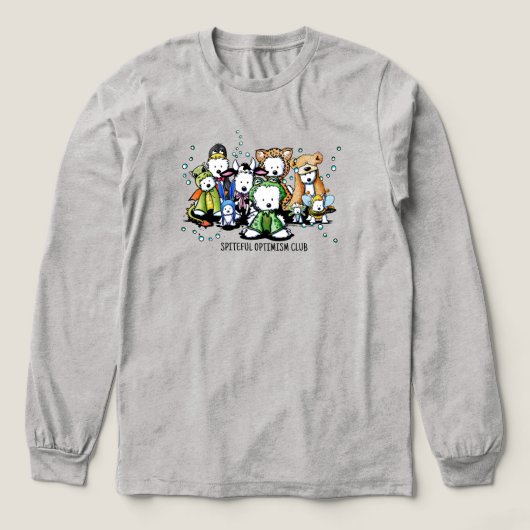 Kwaadaardige Optimisme Club Tri-Blend Shirt (Voorkant)