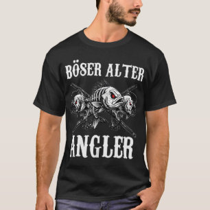 Kwaadaardige Oude Hengelaar – Grappige Skelet Vi T-shirt