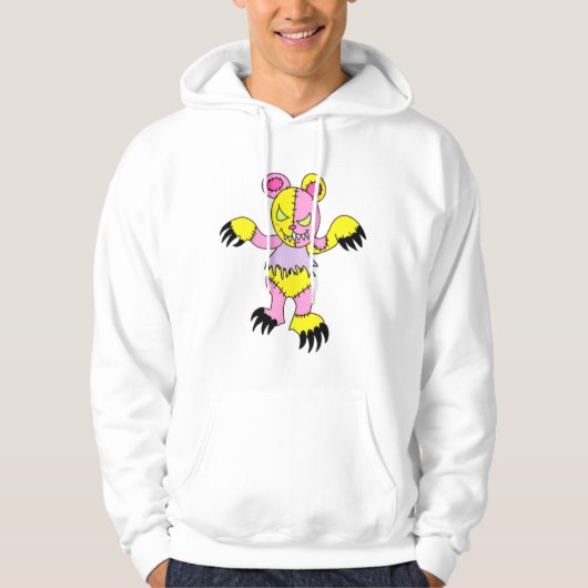 Kwaadaardige Patchwork Beer Hoodie (Voorkant)
