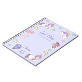 Kwaadaardige plannen en eenhoorns notitieboek (Linkerzijde)