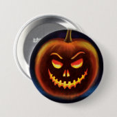 Kwaadaardige pompoen Halloween Trick or treat badg Ronde Button 7,6 Cm (Voorkant /achterkant)