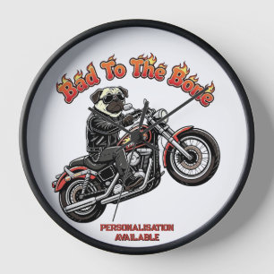 Kwaadaardige Pug Biker Ik Pugly Attitude