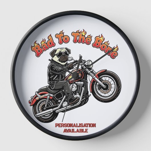 Kwaadaardige Pug Biker Ik Pugly Attitude (Voorkant)