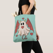 Kwaadaardige spookverschrikking tote bag (Dichtbij)