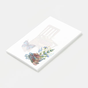Kwaadaardige Stoel en een stapel Boeken Post-it No Post-it® Notes