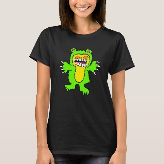 Kwaadaardige Teddydbeer Vrouwen Shirt (Voorkant)