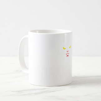 Kwaadaardige Zwarte Kat Donkere Sigil Gotische Met Koffiemok
