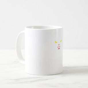 Kwaadaardige Zwarte Kat Donkere Sigil Gotische Met Koffiemok