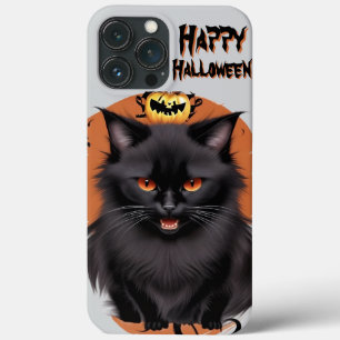 Kwaadaardige zwarte kat telefoonhoes Case-Mate iPhone case