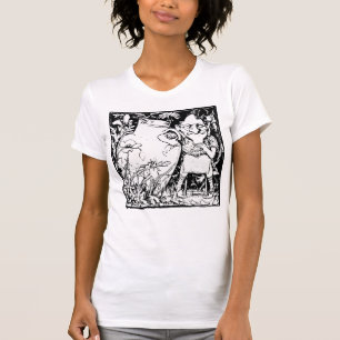Kwaadaardigheid in de weide ondeugende mensen t-shirt