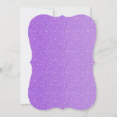 KWAADE KONINGIN Paarse Glitter Glam Feest Uitnodig Kaart (Achterkant)