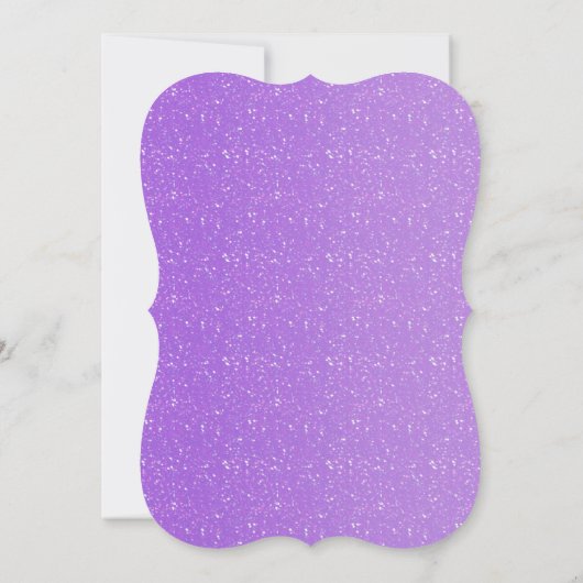 KWAADE KONINGIN Paarse Glitter Glam Uitnodiging vo (Achterkant)