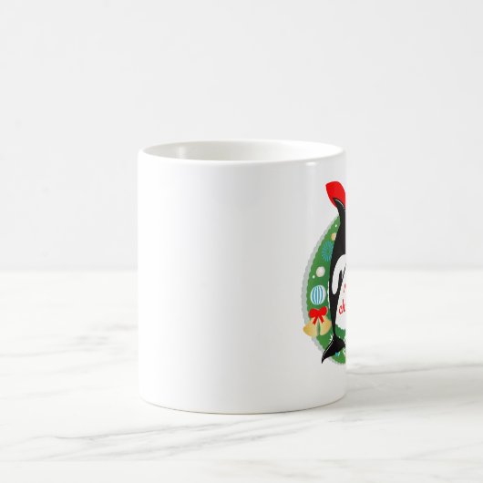 kwaadwillige kerstmanwalvis koffiemok (Center)