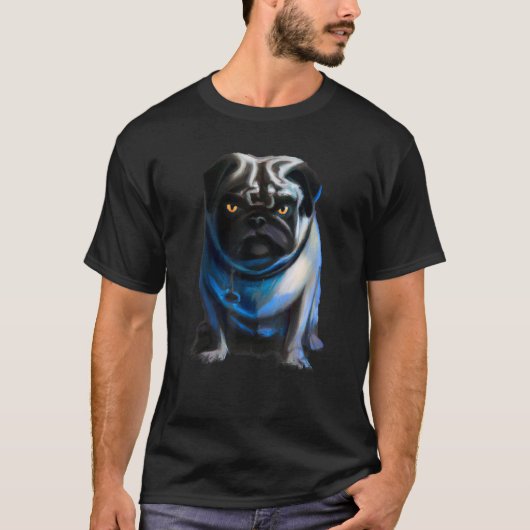 Kwaaie Hond Pugs Halloween T-shirt (Voorkant)