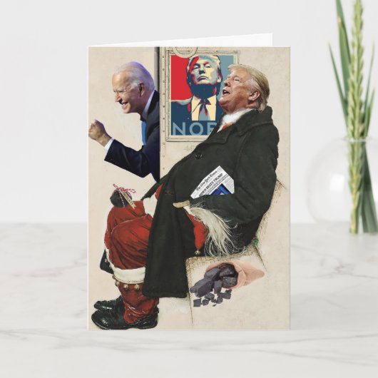 Kwaaie Verliezer Kerstkaart Kaart (Voorkant)