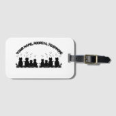 kwaaien Personaliseer , Bagage Label  (Voorkant (horizontaal))