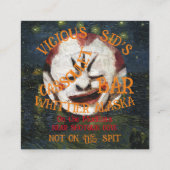 KWADAARDIGE CLOWN CASSOULET BAR PARIS FRANKRIJK INFORMATIEKAARTJE (Achterkant)