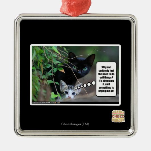 kwade dingen metalen ornament (Voorkant)
