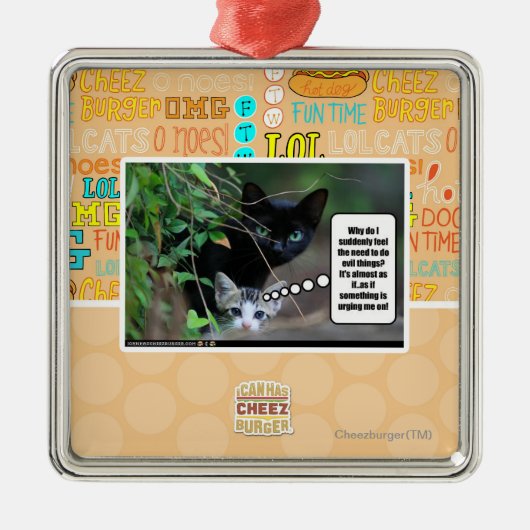 kwade dingen metalen ornament (Voorkant)