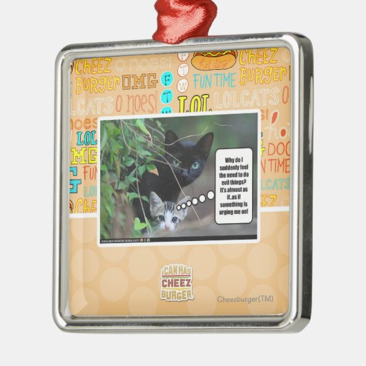 kwade dingen metalen ornament (Links)