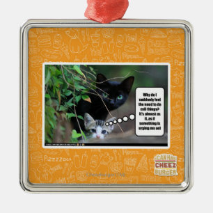 kwade dingen metalen ornament