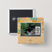 kwade dingen vierkante button 5,1 cm (Voorkant /achterkant)