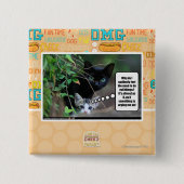 kwade dingen vierkante button 5,1 cm (Voorkant)