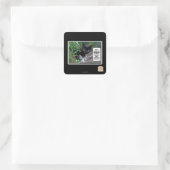 kwade dingen vierkante sticker (Tas)