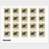 kwade dingen vierkante sticker (Vel)