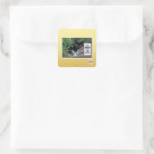 kwade dingen vierkante sticker (Tas)