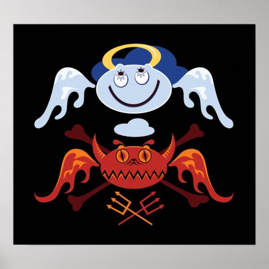 kwade engel poster (Voorkant)