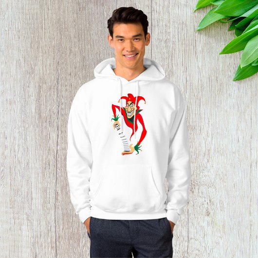 Kwade Grinning Jester Joker met Jack-in-the-Box Hoodie