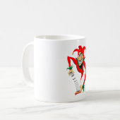 Kwade Grinning Jester Joker met Jack-in-the-Box Koffiemok (Voorkant links)