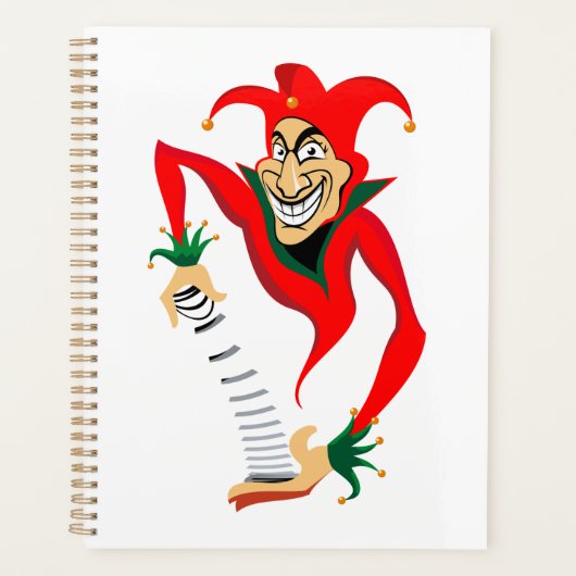 Kwade Grinning Jester Joker met Jack-in-the-Box Planner (Voorkant)