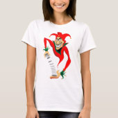 Kwade Grinning Jester Joker met Jack-in-the-Box T-shirt (Voorkant)