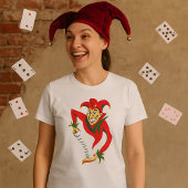 Kwade Grinning Jester Joker met Jack-in-the-Box T-shirt