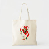 Kwade Grinning Jester Joker met Jack-in-the-Box Tote Bag (Voorkant)