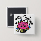 kwade kapper vierkante button 5,1 cm (Voorkant /achterkant)