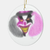 kwade kerst keramisch ornament (Links)