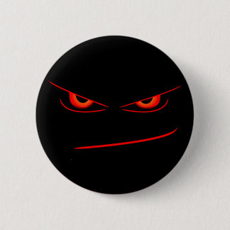 kwade rode ogen ronde button 5,7 cm