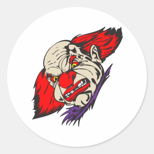 kwade snaringstang ronde sticker (Voorkant)